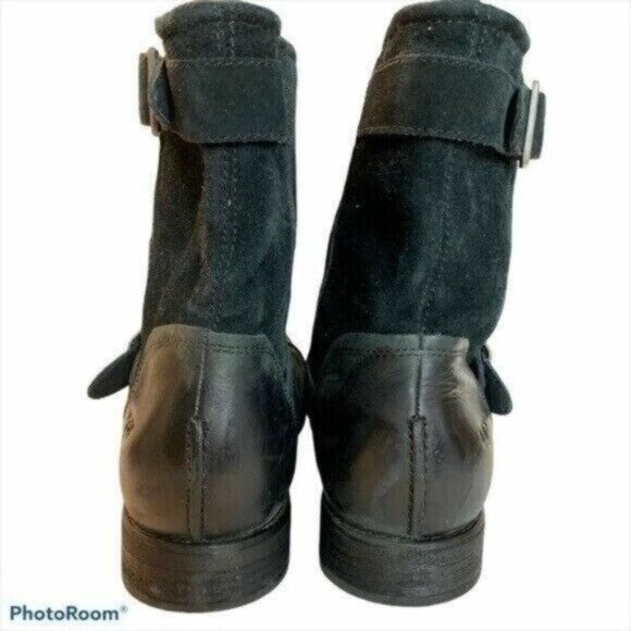 UGG Men\'s Lancing Buckle Black Suede Boots Sz 11.5 main image 4